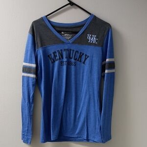 💙Kentucky💙UK Women's Blue and Gray Long Sleeve Shirt